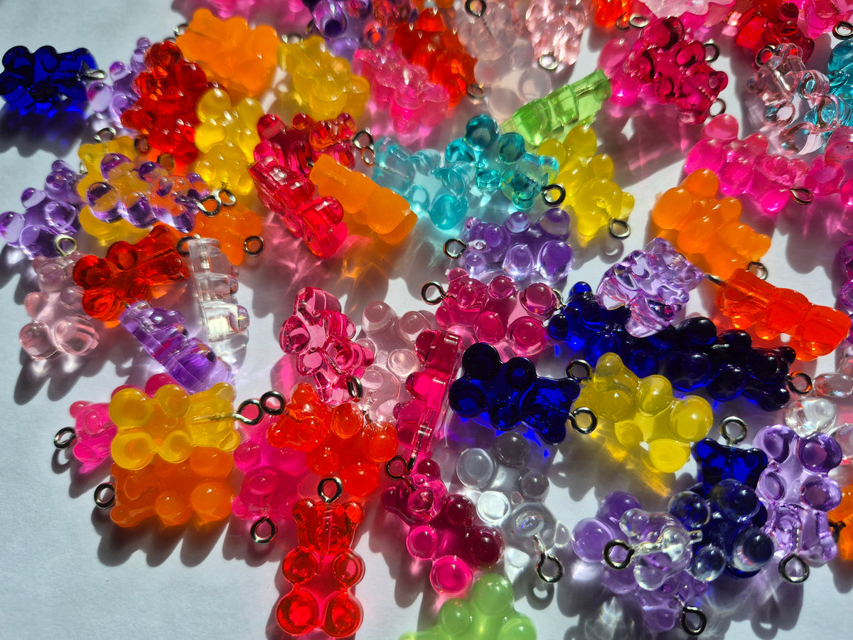 Colourful Candy bear charms - Jewellery Making - Fake candy crafts