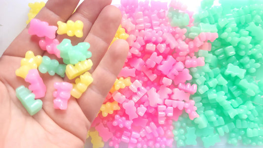 Jelly Bear cabochons - 10/20/50 pieces