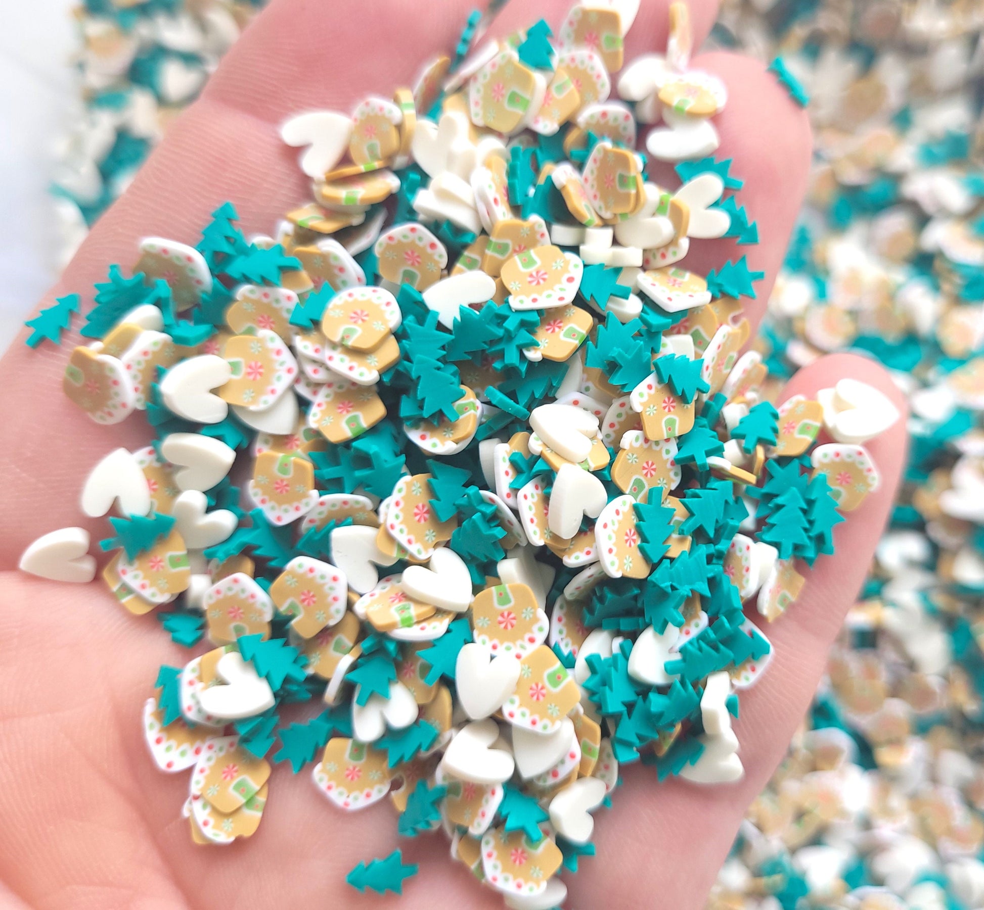 5g/10g/20g Christmas sprinkles, gingerbread house sprinkles , resin craft supplies, clay decoden,