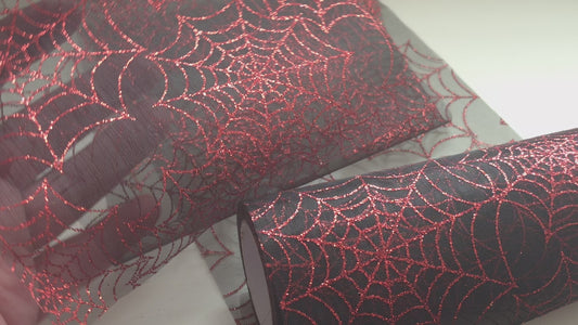 Tulle Ribbon - Spider Web - Halloween