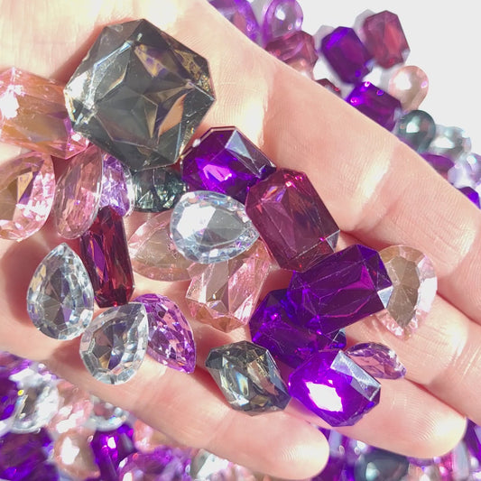 Pink Princess Faceted Bling Mix