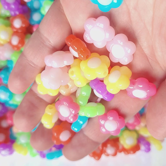 Flower Beads - Large Hole Beads - Jewellery Making