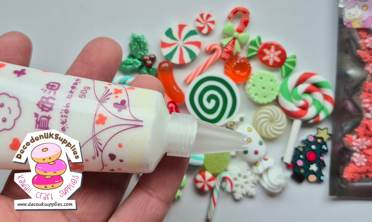 New Tik Tok deco whip set with Frosting whip glue, sprinkles and cabochons
