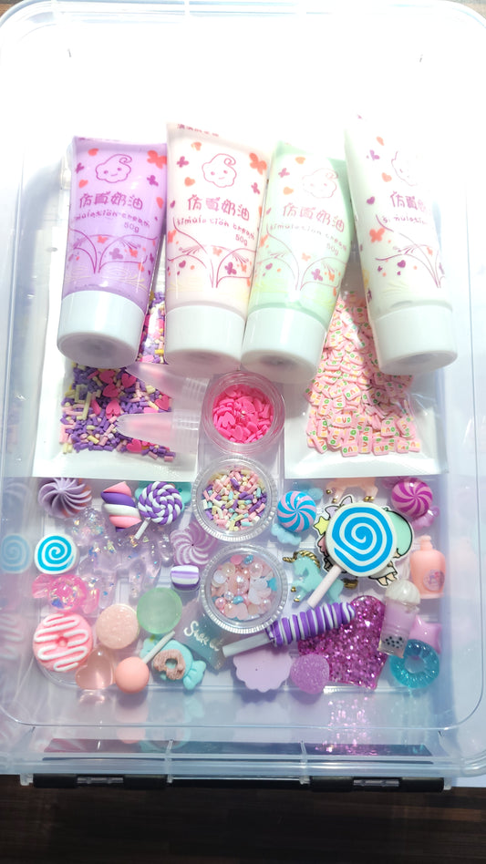 Decoden whip glue craft set - Pastel