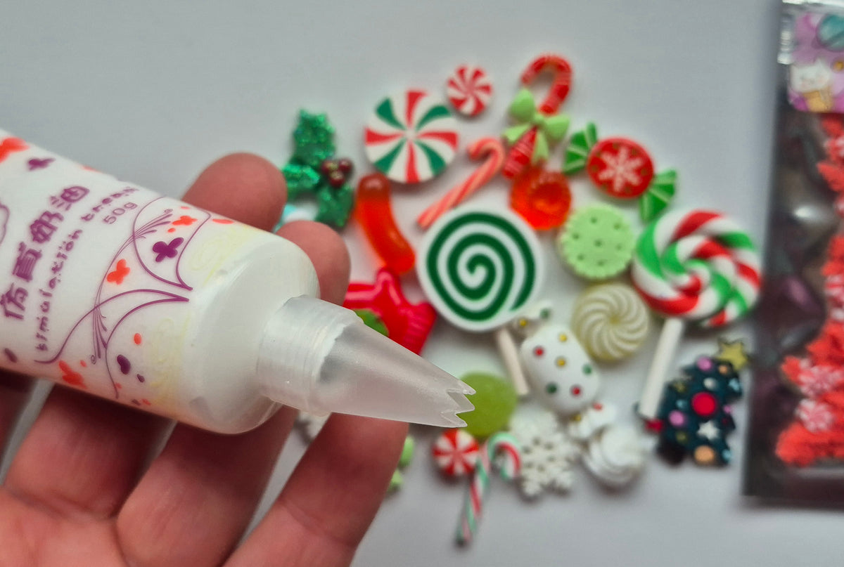 New Tik Tok deco whip set with Frosting whip glue, sprinkles and cabochons
